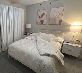 Queen bedroom set/side tables