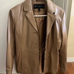 Women Leather Jacket Size M