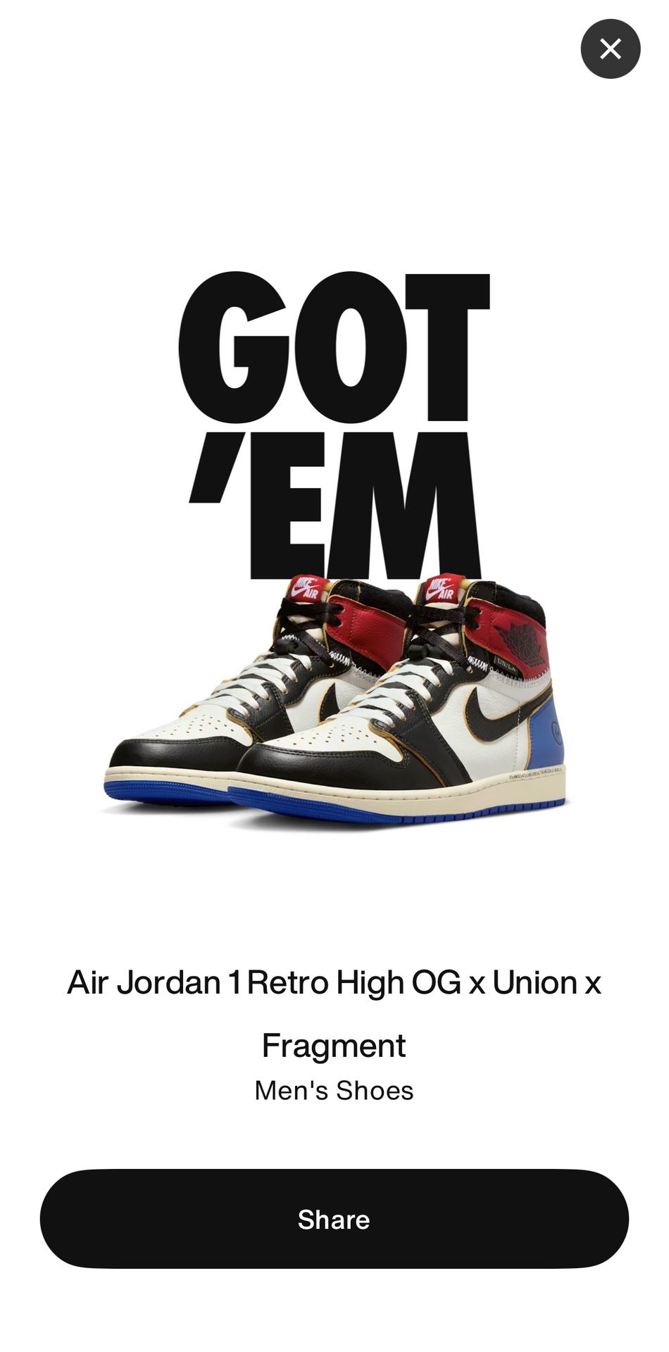 π₯ Air Jordan 1 Retro High OG x Union LA π₯