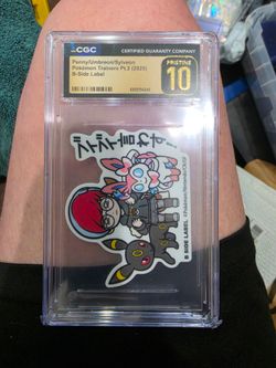 CGC Pristine 10 Pokémon B-Side Label Sticker Penny/Umbreon/Sylveon