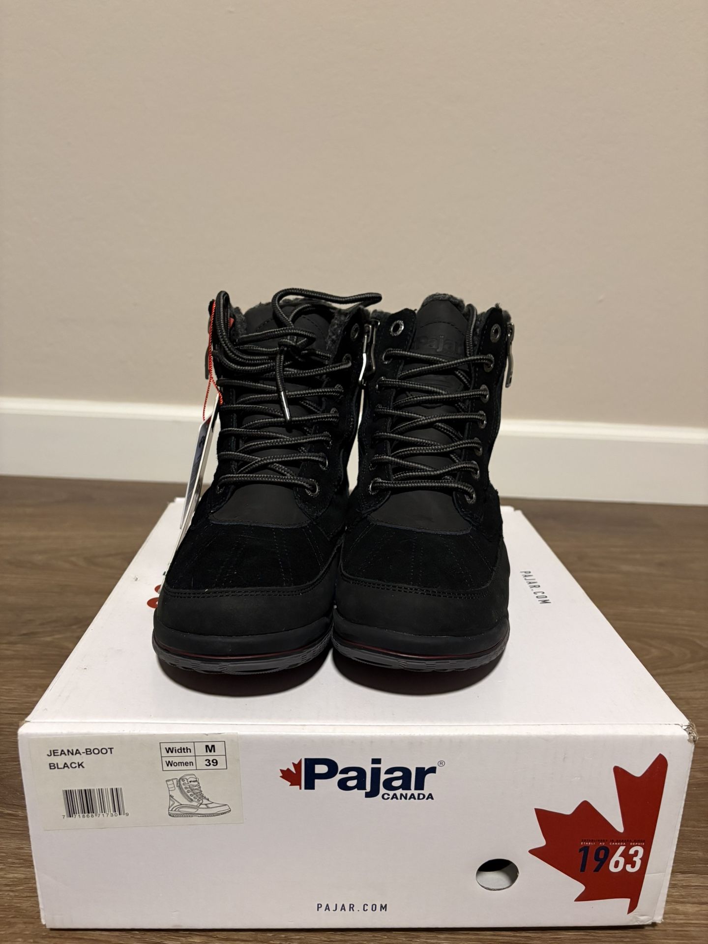 NIB Pajar Canada Jeana Boots, Black, Women 39