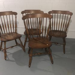 Haywood Wakefield Wood Dining Chairs 