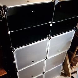 Black Storage Shelf Shoe Holder