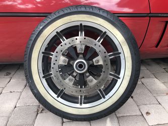 Rim with tire and rotors Harley Touring Road King 2014