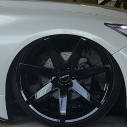 22” Wheels N Tires Gloss Black 