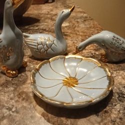 Lot 4 Vintage 1936 LE'PERE Ducks &Pod