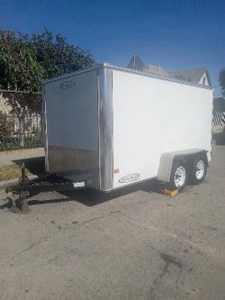 7x12FT ENCLOSED CARGO TRAILER 7FT INSIDE