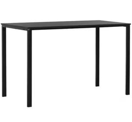 Conference table, black stained ash veneer/black