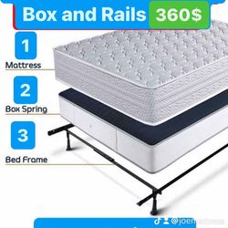 Huge sale for Mattress And Box Twin size #mattress and box 150.$ full 190$ Queen 200$ king 290$. free delivery free set up 708….289…7715… cash or Zell