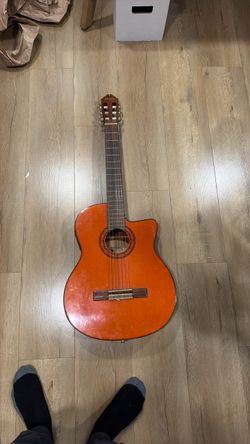 Washburn C5CE Acoustic Electric Guitar Nylon Strings Used