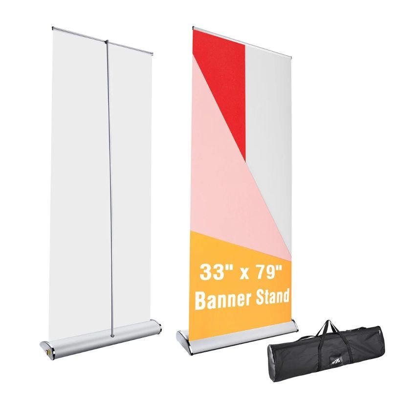 33 x 79 in Aluminum Trade Show Retractable Banner Stand - Independence Day Sale