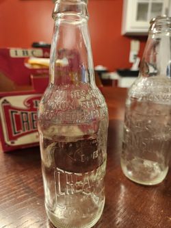 Vintage Clear Soda Bottles 