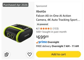 XbotGo All-in-One 4K AI Sports Camera