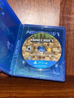 Opened PlayStation video game ps5 ps4 Minecraft