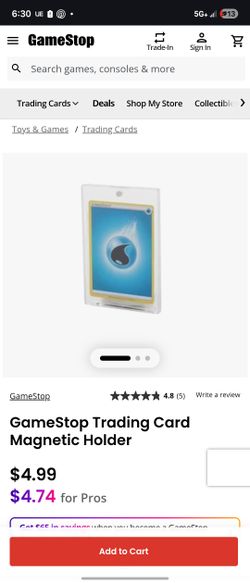Trading Card Magnetic Holder