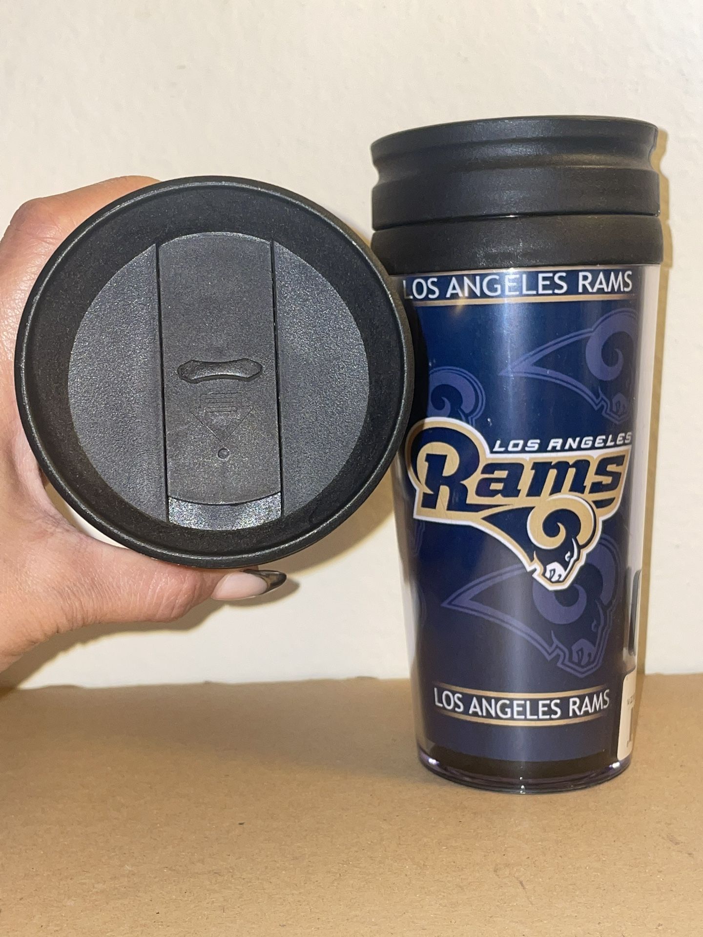Lot Of Two LA Rams 14 Oz Hot Tumblers NWT