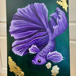 Betta Fish Painting Custom Painting Wall Art