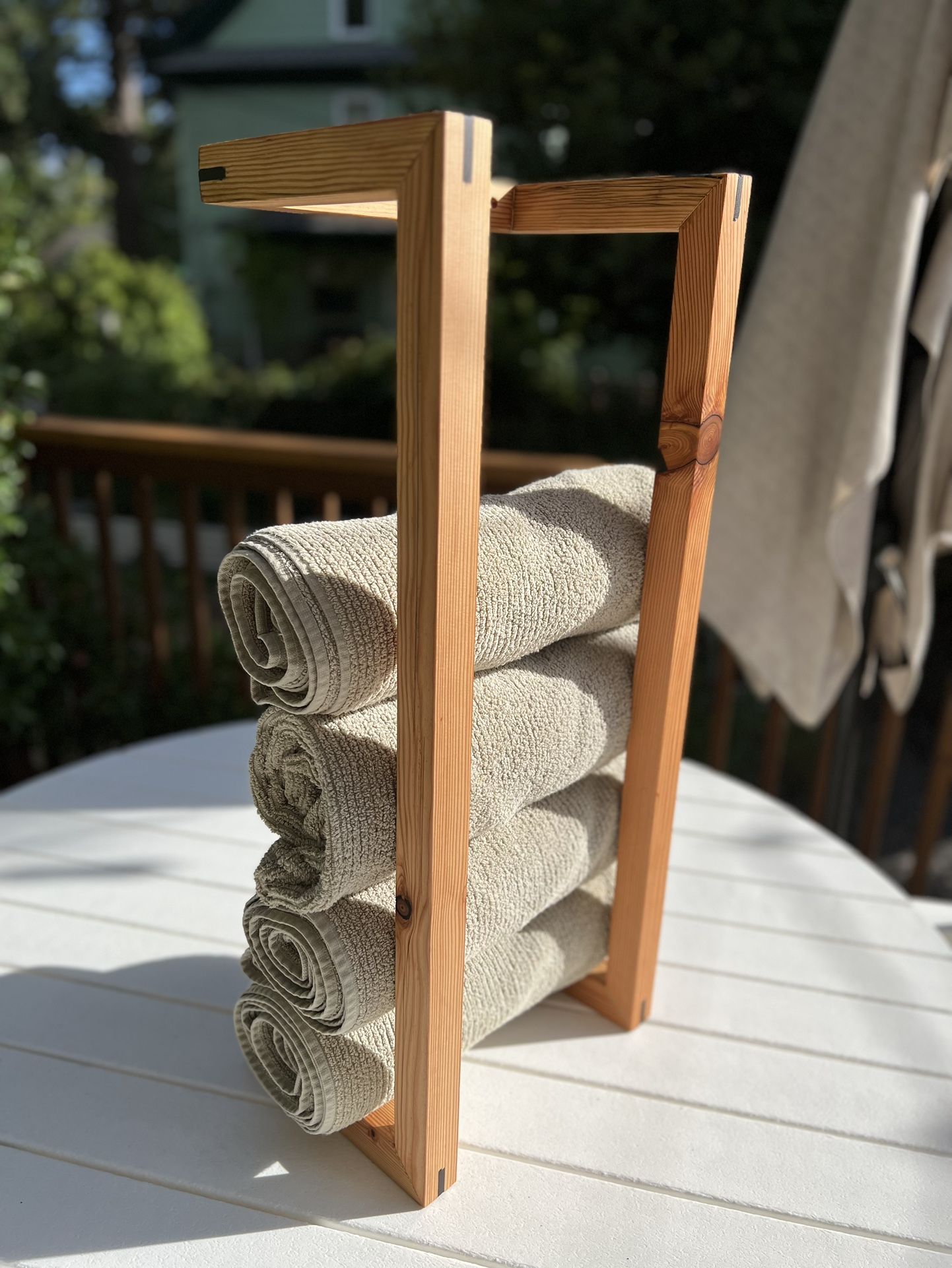 Bathroom Towel Holder - Reclaimed Wood