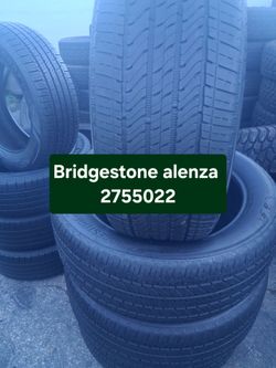4 used Bridgestone Alenza 275/50/22 Tires