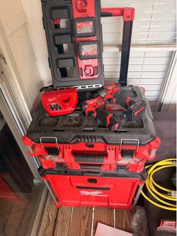 Milwaukee Packout with M12 Drill Impact Combo and Battery Holder