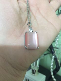Beautiful pink stone pendant