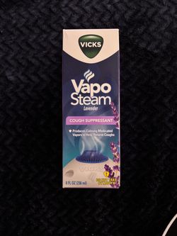 New Vicks lavender steam cough suppressant