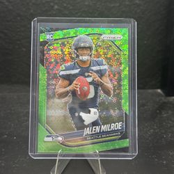 2025 panini prizm - Jalen Milroe no huddle neon green /10 (RC) COLOR MATCH
