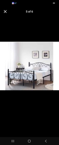 Full size platform bedframe