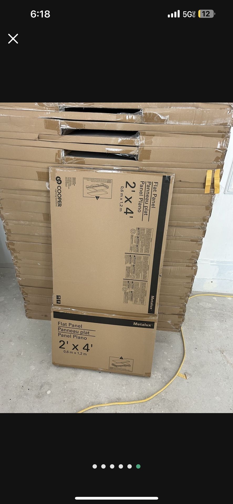 2x2 And 2x4 Flat Panel T Bar Lights $40 Each I Have 13 Left 