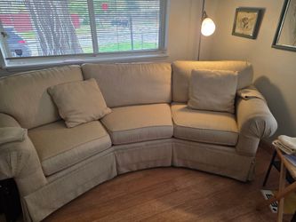Two white sofas