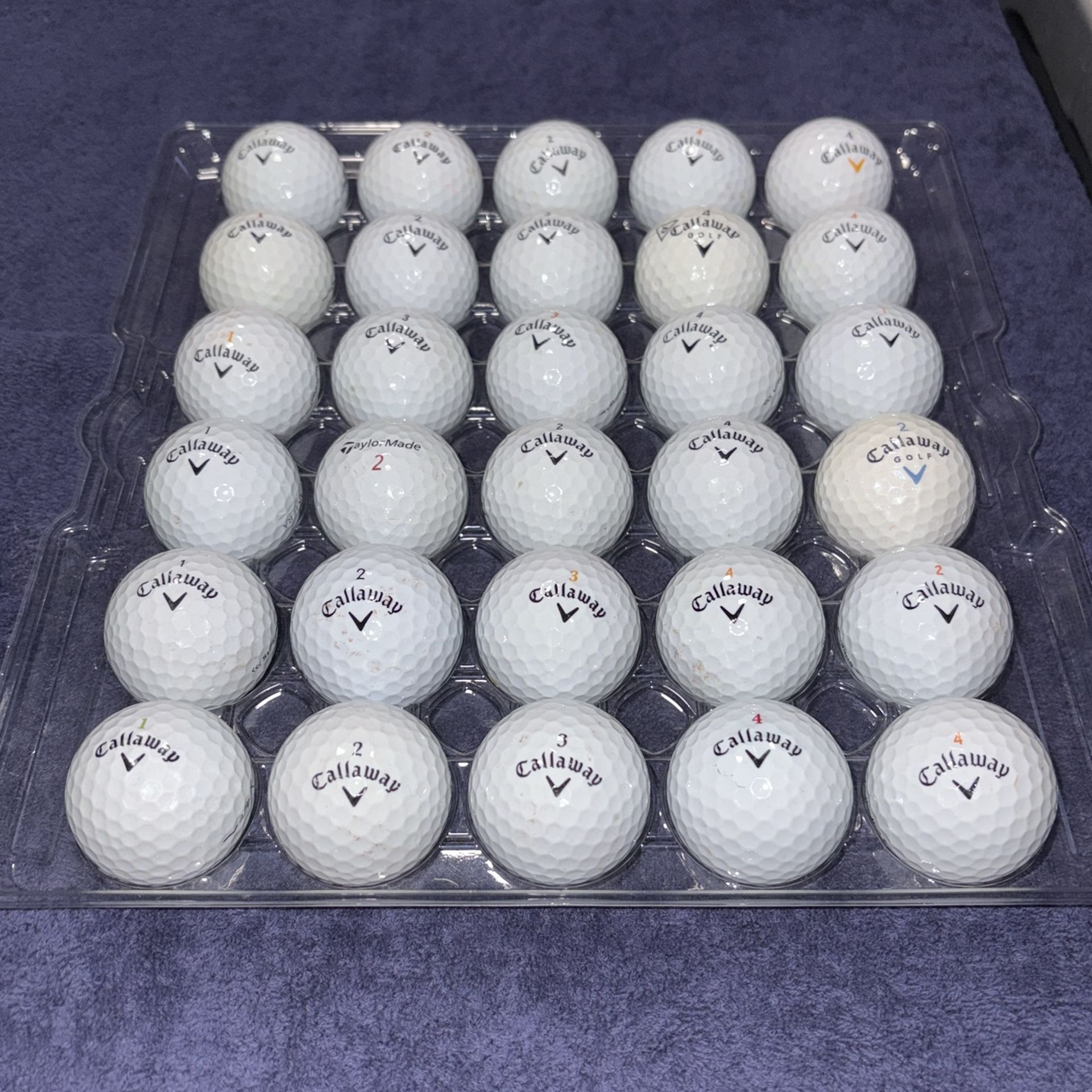 Golf. Balls. Callaway. 30. Balls.
