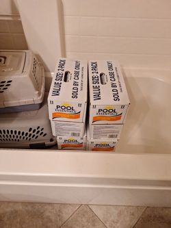 4 Cases Pool Essentials chlorinating liquid