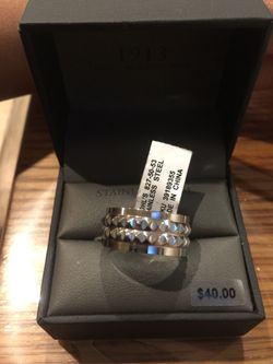 Men’s Stainless Steel ring size 10 $20