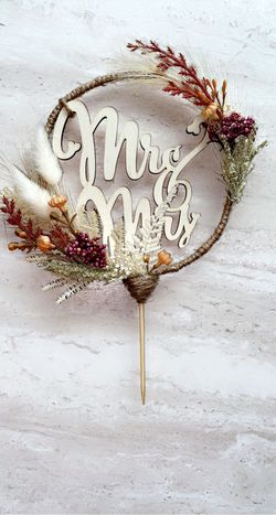 Boho Style Wedding Topper