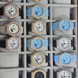 Moissanite G Shock Pure 925 Sterling Silver