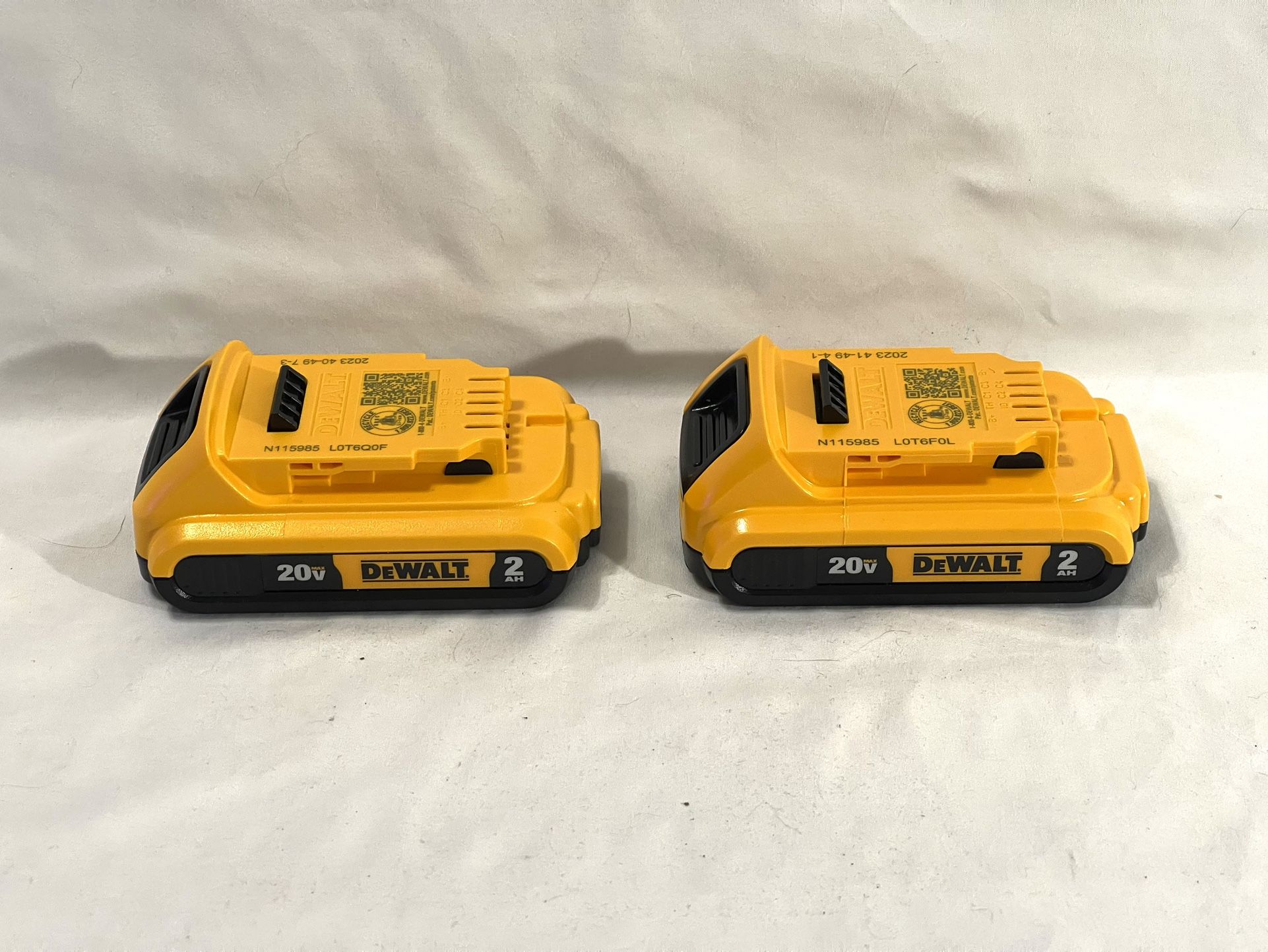 Brand New Dewalt Two (2Ah ) Batteries. Both are brand new.