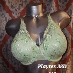 Green Playtex Bra 38D  $10