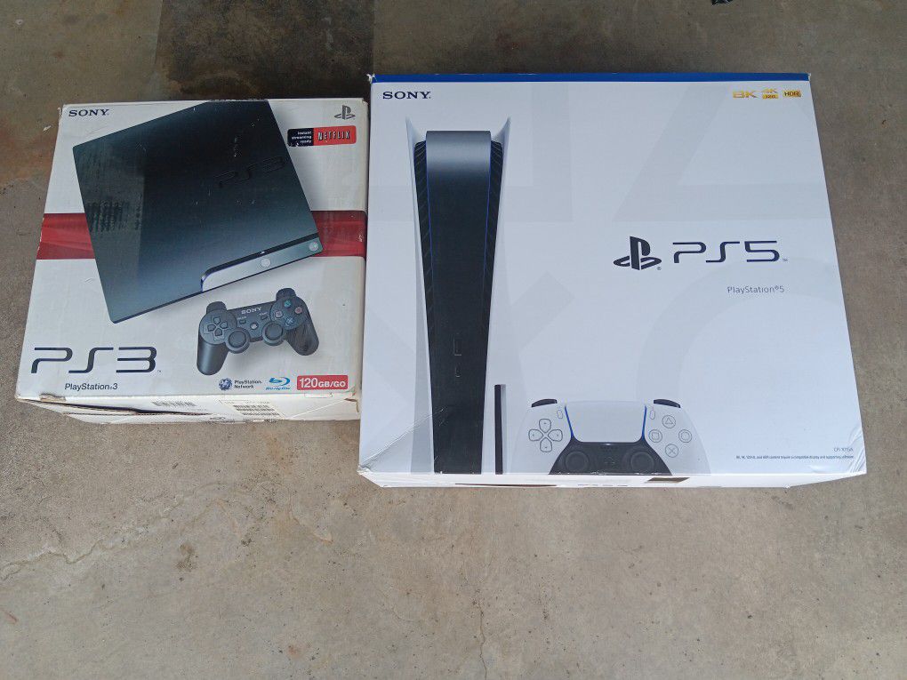 Ps5 And Ps3 Empty Boxes