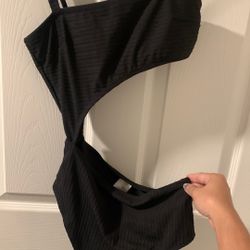 Black One Piece Bathing Suit 
