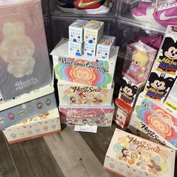 Authentic Labubu Plush Pendants And Mickey & Family 