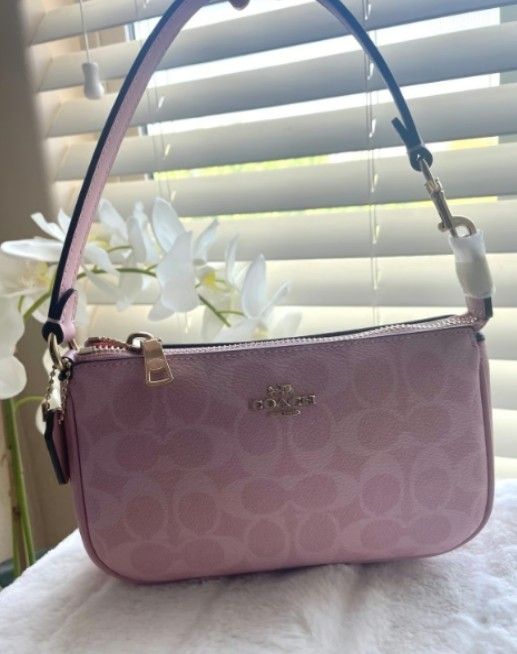 Coach Powder Pink Nolita 19 in Sig Canvas - Viral, sold out, and ready to ship!