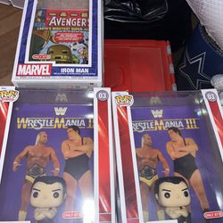 Funko Pop Andre The Giant #03 And Iron Man #28 