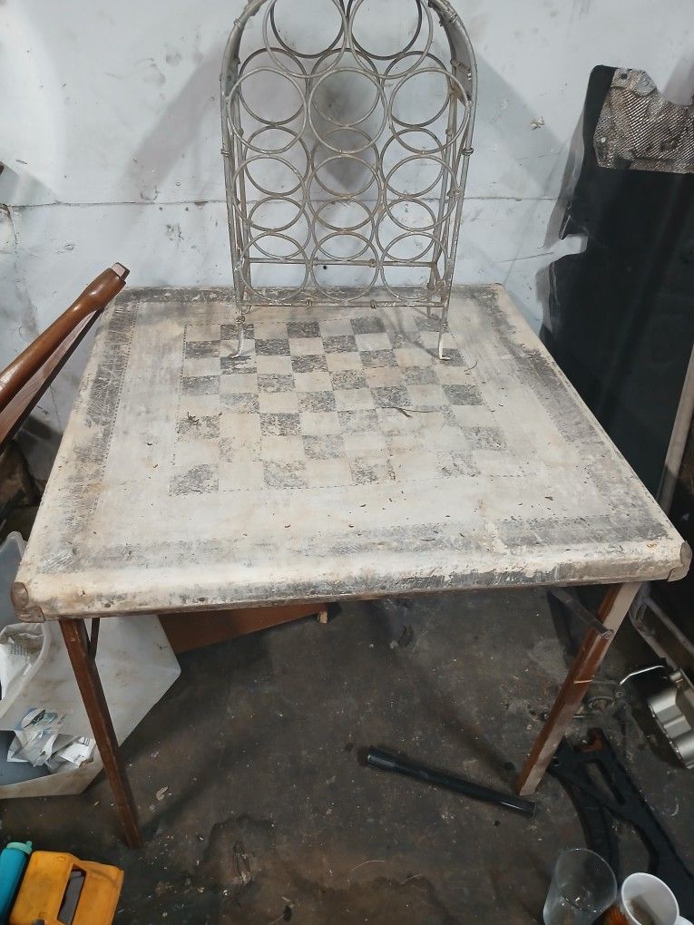 Antique card table.$20 best offer.