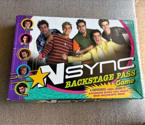 Vintage 2000 NSYNC Backstage Pass Board Game