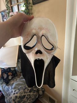 Spirit Halloween ghost face costume