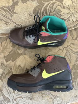 Nike Air Max 90 Sneaker Boots Brown Leather 