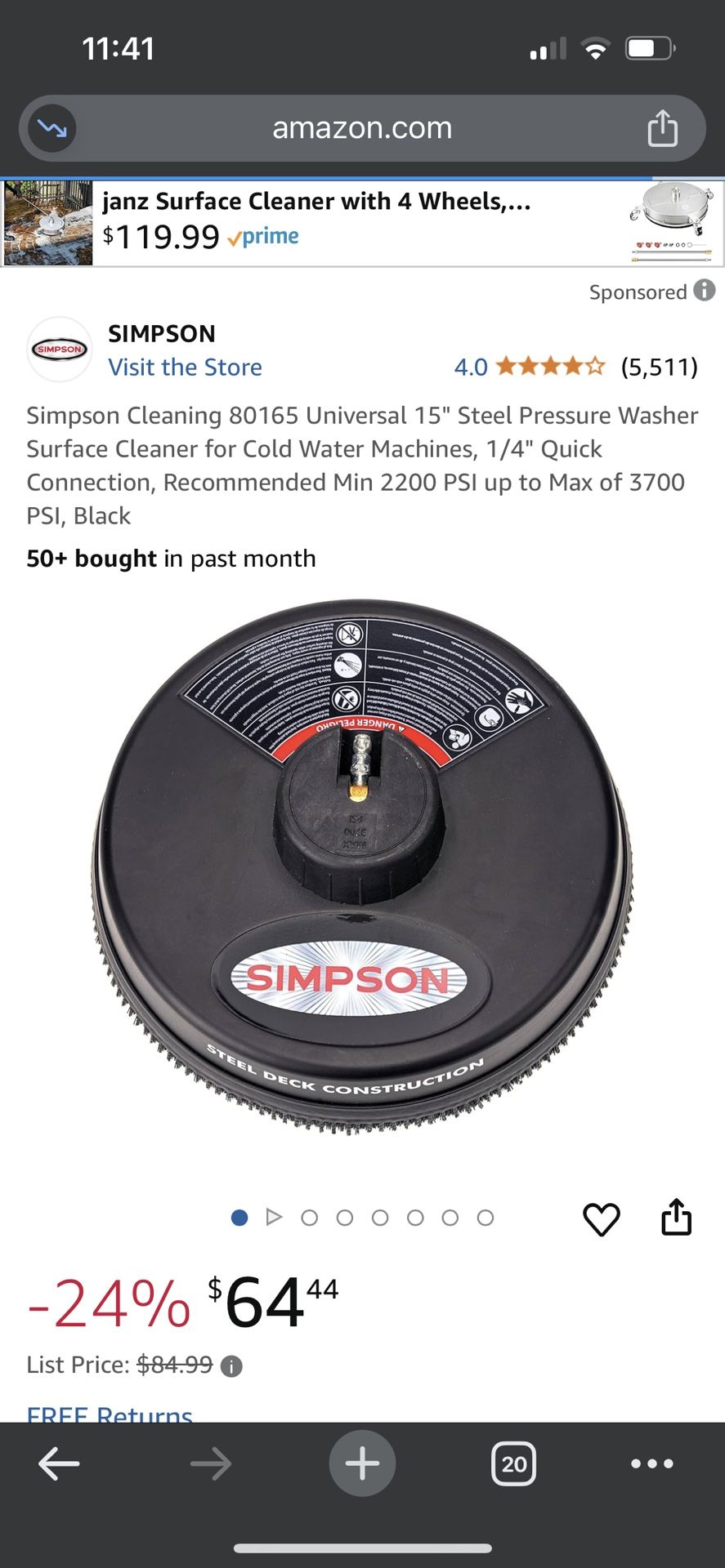 Simpson Floor Scrubber