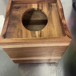 Oak Tissue Box Solid Wood 