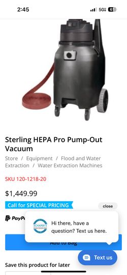 HepaPro Pump Vacuun