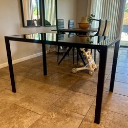 Glass Top Dining Room Table 
